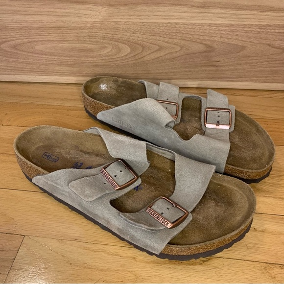 Birkenstock Arizona Soft Footbed Suede Leather Sandals - Size 43 - Picture 2 of 12